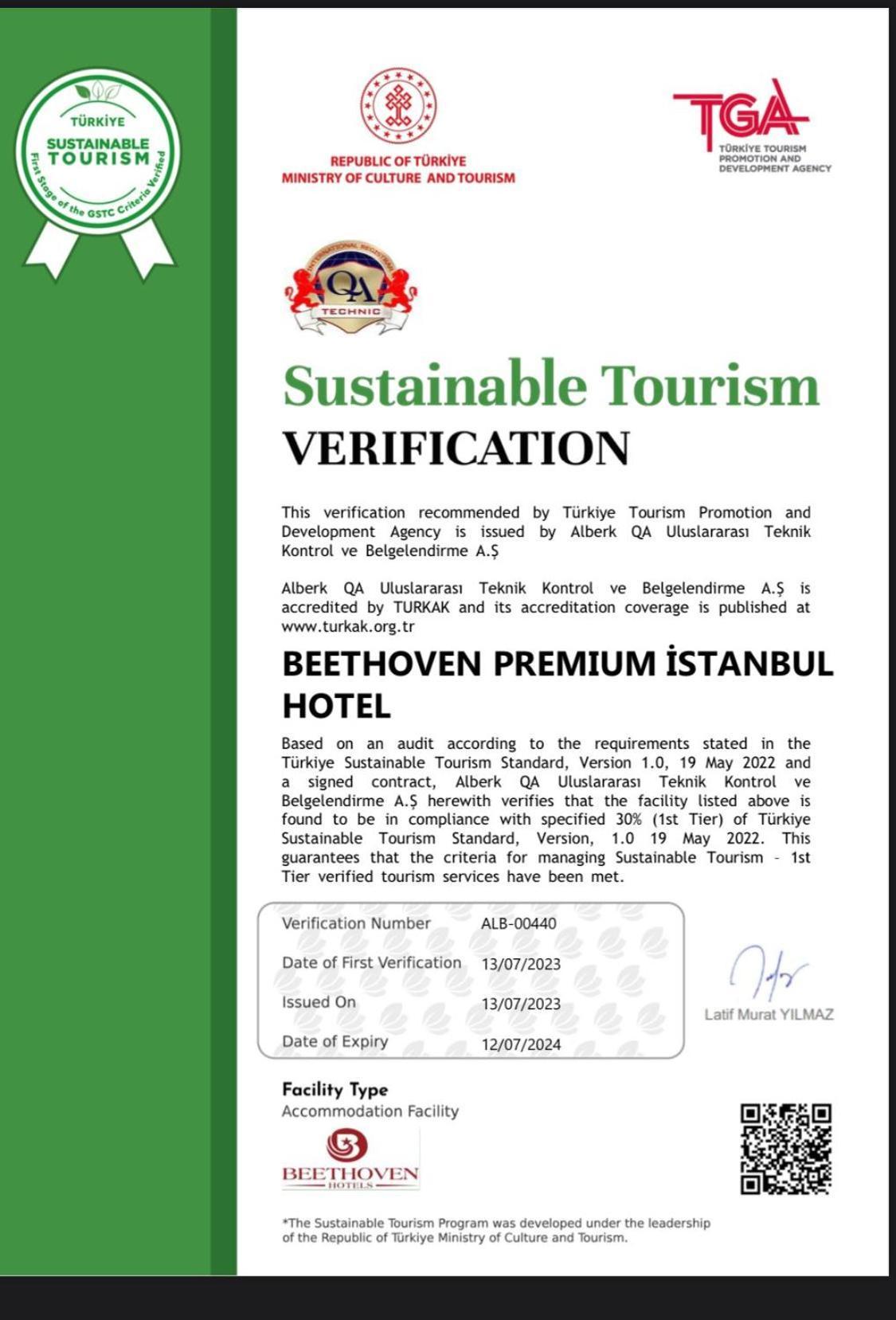 Beethoven Premium Hotel İstanbul Dış mekan fotoğraf